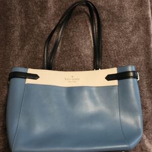 Kate Spade Blue and White Shoulder Bag